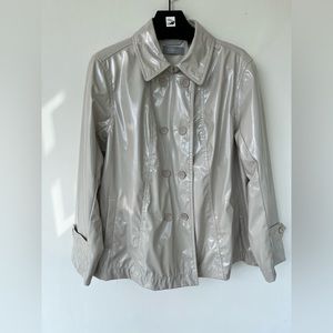 90’s Liz Claiborne Cream Rain Jacket